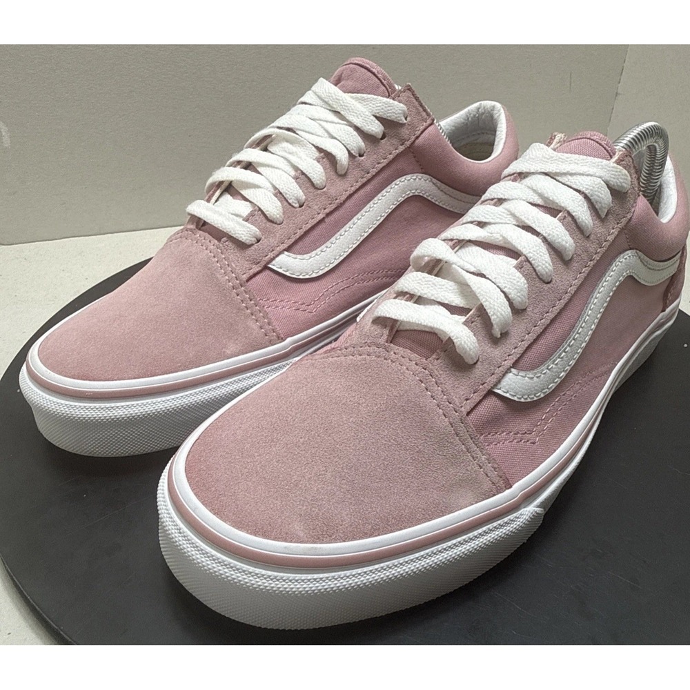 Vans Old Skool Pink Suede Canvas Low Top Mens 9 Womens 10.5 VN0A5JMI2PT - Picture 5 of 12